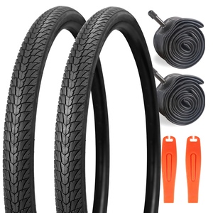 <span class=keywords><strong>Pneu</strong></span> de vélo de route pliable ZUKKA <span class=keywords><strong>700x38C</strong></span>, tout noir, léger, résistant à l'usure, haute adhérence, remplacement pour le cyclisme urbain - Product Image 2