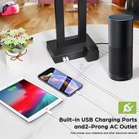 Lámpara de Escritorio LED Vintage Minimalista Estilo Americano, Carga USB, Control Táctil, Regulable, Voltaje 36V, Batería Incluida
