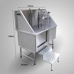 Grande machine à laver <span class=keywords><strong>pour</strong></span> chiens et chats <span class=keywords><strong>Baignoire</strong></span> en acier à structure démontable Chiens <span class=keywords><strong>Baignoire</strong></span> <span class=keywords><strong>pour</strong></span> animaux de compagnie en acier inoxydable 304 - Product Image 1
