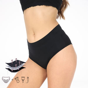 Intiflower PL605 Culotte menstruelle lourde à 4 couches Sous-vêtement biologique super doux pour femme - Product Image 5