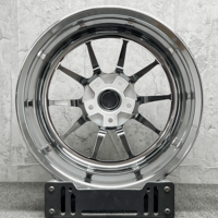 Jantes forgées Bku 5x120.65 Beadlock pour Chevrolet Corvette C6 C7 C8 C4 C5 ZR1 Z06 18 19 20 pouces, jantes chromées personnalisées pour la course