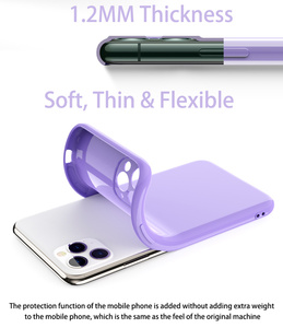 Per <span class=keywords><strong>Iphone</strong></span> Caso di <span class=keywords><strong>11</strong></span> Custom Fluorescente di Colore Solido Pieno Del Corpo Morbida Ultra Sottile Tpu Lucido Cassa Del Telefono - Product Image 3