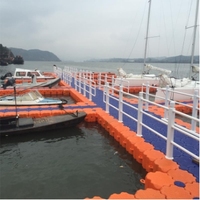 Plateformes flottantes modulaires en plastique marin, cubes de ponton, pont flottant, quai flottant utilisé dans les quais de yachts