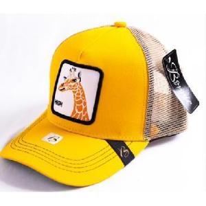 Gorra Trucker de Alta Calidad con Bordado de Animales, Malla Amarilla, Ajustable, 6 Paneles, Unisex, Casual, Primavera Verano, para Adultos - Product Image 1