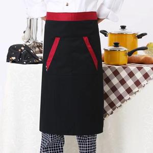 Tablier de Serveuse Personnalisé avec Logo, 2 Poches, Tablier Court pour Serveurs, Tablier de Moitié Taille pour Serveuses ou Pâtissières, Vente en Gros - Product Image 4