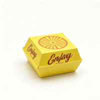 Boîte à Hamburger APP, Boîte à Frites en Papier, Emballage Alimentaire Personnalisé, Boîtes à Poulet et à Burger, Contenant à Emporter pour la Restauration Rapide