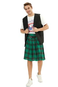 Kilt écossais traditionnel pour <span class=keywords><strong>homme</strong></span>, jupe plissée des Highlands, tenue de jeu de rôle, pour festival, fête ou spectacle - Product Image 3