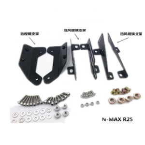 ที่ยึด<span class=keywords><strong>กระจก</strong></span>155และกระจกบังลมคาร์บอนไฟเบอร์สำหรับมอเตอร์ไซค์ <span class=keywords><strong>nMax</strong></span> - Product Image 1