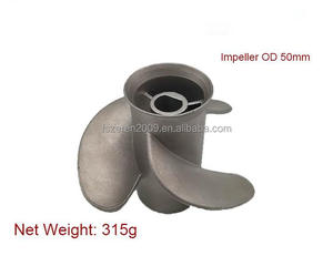 Hélice marine OEM en acier inoxydable, 3 pales, moulage de précision par cire perdue, surface sablée, ISO - Product Image 1