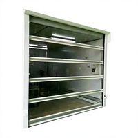 Pintu Gulung PVC Transparan Kecepatan Tinggi Elektrik Bukaan Samping Tahan Air Shutter Bening Ruang Bersih Gudang Bengkel