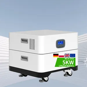 Pin 30kwh Stackable xếp hạng 48V trường hợp sungrow Pin LiFePO4 mà không cần cáp điện áp thấp 100Ah 5.12kwh