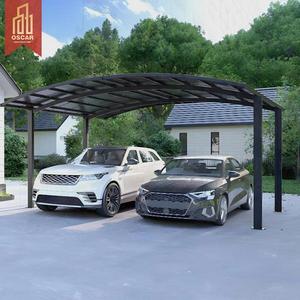 Abri de voiture extérieur en aluminium 6x12m, panneaux étanches thermolaqués, garantie <span class=keywords><strong>20</strong></span> ans, pour parking et <span class=keywords><strong>garage</strong></span> - Product Image 1