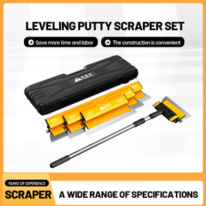 25cm 40cm 60cm 80cm thép không gỉ skimming Blade Kit vách thạch cao công cụ với lưỡi thay thế và <span class=keywords><strong>Putty</strong></span> Con lăn bàn chải - Product Image 2