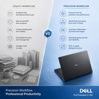 Portátil Empresarial Delgado Dell Pro Precision 5 16S de 16 Pulgadas, Intel Core de Alto Rendimiento, Computadora Portátil, Estación de Trabajo