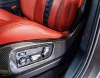 Housse de siège de voiture de haute qualité, style adhésif, siège en carbone sec pour BMW F95 X5M X6M F96, dossier de siège latéral
