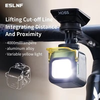 Lampe de vélo 1200 lumens en alliage d'aluminium, 4000 mAh, chargement Type-C, phare de vélo avec abat-jour anti-poussière, éclairage avant de vélo