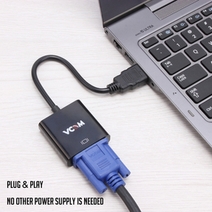 <span class=keywords><strong>Cable</strong></span> Convertidor de Monitor de Computadora VCOM, <span class=keywords><strong>HDMI</strong></span> <span class=keywords><strong>a</strong></span> <span class=keywords><strong>VGA</strong></span>, Macho <span class=keywords><strong>a</strong></span> Hembra, Negro, 15 cm - Product Image 2