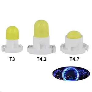 T3 T4.2 T4.7COBダッシュボードLED電球マップ警告インジケーター車内ランプDC12V