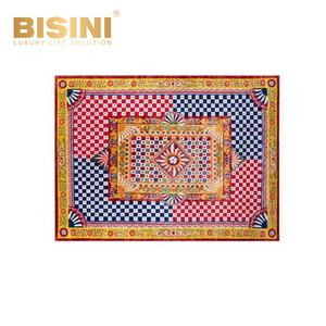 Armadi da soggiorno splendidamente decorati in stile retrò squisito armadietto bianco porcellana blu in legno massello armadi da esposizione - Product Image 5