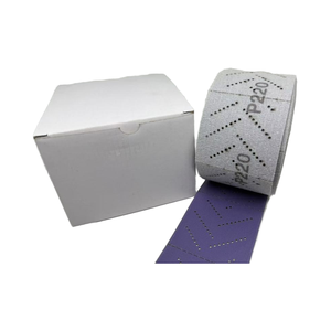 Hojas de papel de lija abrasivas de cerámica con gancho y bucle de múltiples orificios al por mayor rollo de papel de lija para reacabado de superficies de pintura automotriz - Product Image 4