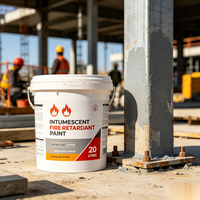 Revêtement Intumescent Polymère Ultra-Fin à Base de Polyurée Ignifuge et Imperméable, Peinture Isolante Thermique pour Acier Intérieur