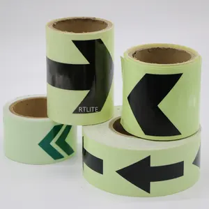 Self Adhesive Glow in the Dark Luminescent Reflective Film Sheeting Vinyl for Emergency Exit Warning Tape
