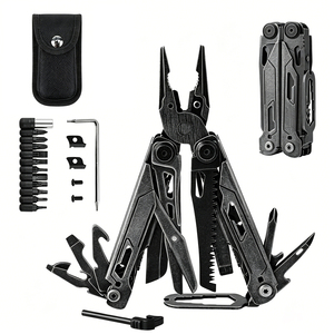 Pinze Multiuso 24 in 1 in Acciaio 5CR15, Strumento Pieghevole EDC per Campeggio e Sopravvivenza, con Coltello, Cacciaviti, Sega, Forbici e Clip da Tasca - Product Image 1