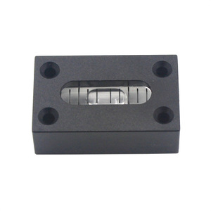 Nivel de burbuja cuadrado pequeño Haccury de 32x20x10 mm, de aluminio negro, para herramientas de bricolaje - Product Image 1