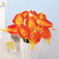 Haute Qualité Mini PU Calla Lily Fleurs Real Touch Pas Cher Artificielle Calla Lys pour Mariage Décor À La Maison pour Noël