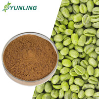 Extrait de grains de café vert de haute qualité 99% Poudre de grains de café vert en vente à prix réduit