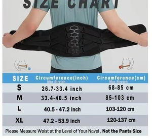 Faja Lumbar de Soporte para Alivio del Dolor de Espalda Baja, Protección Transpirable con Fuerte Soporte - Product Image 3
