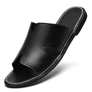Nuovi prodotti 2025 all'ingrosso all'aperto pantofole da <span class=keywords><strong>uomo</strong></span> fatte a mano sandali <span class=keywords><strong>in</strong></span> pelle scivoli calzature sandali piatti - Product Image 2