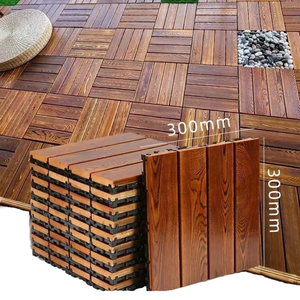 Échantillon gratuit de dalles de terrasse en bois emboîtables pour sols de patio, pour intérieur et extérieur - Product Image 1