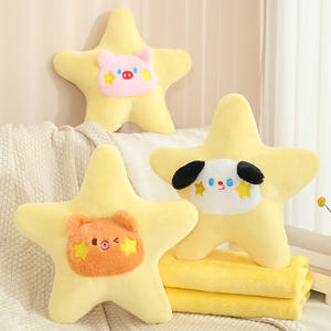 Coussin En Peluche En Forme D'étoile - Coussin De Couchage Rembourré Pour Décoration De La Maison - 40 Cm - Jaune