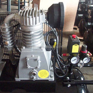 หัวอัดอากาศแบบลูกสูบอุตสาหกรรม UH30ปั๊มเปลือย3แรงม้า BHII30หัวอัดเหล็กหล่อ2สูบ65มม. - Product Image 5