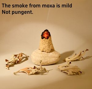 Fil de moxibustion à l'armoise pure de haute pureté 60:1, idéal pour la moxibustion directe/indirecte, moxibustion 100% pure, moxibustion biologique - Product Image 2