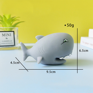 Juguete Antiestrés de Tiburón Gordo de 6.5cm, TPR, para Niños y Adultos, Ideal para Aliviar el Estrés - Product Image 4