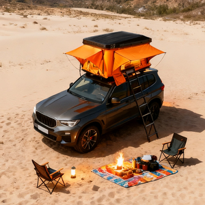 Tùy chỉnh nhôm <span class=keywords><strong>Camper</strong></span> van Roof Top Lều Top cắm trại xe ABS vỏ cứng Roof Top Lều Trọng lượng nhẹ xe Lều mái cho doanh số bán hàng - Product Image 2
