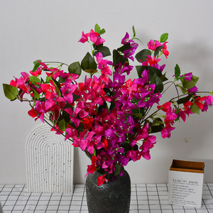 Flores de buganvilla artificiales de seda, hechas a mano, estilo moderno, para decoración del hogar, bodas y exteriores. - Product Image 1