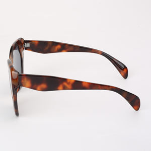 Nouvelles lunettes de soleil OEM, protection UV400, monture intégrale, couleur Pantone disponible, emballage personnalisé, monture carrée en PC, verres AC, unisexe - Product Image 3