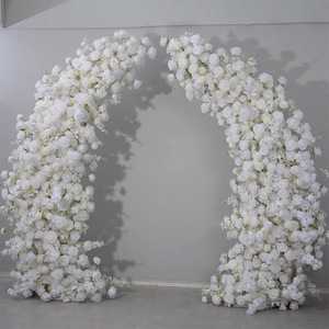 Guangqianfeng tinh khiết trắng sen sừng vòm nhân tạo trang trí đám cưới sắp xếp đề nghị Hoa Hồng Bướm Phong Lan sừng hoa - Product Image 2