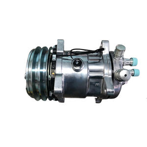 12 В/24 В автоматический кондиционер кондиционера Универсальный охлаждающий компрессор для <span class=keywords><strong>Sanden</strong></span> OEM 101422 <span class=keywords><strong>5H14</strong></span> 24V 2A 2PK 152 мм компрессор - Product Image 2