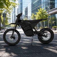 Moto électrique tout-terrain en acier carbone haute résistance, moteur brushless à entraînement central 60V 2000W, vitesse maximale 70 km/h, batterie lithium, hydraulique