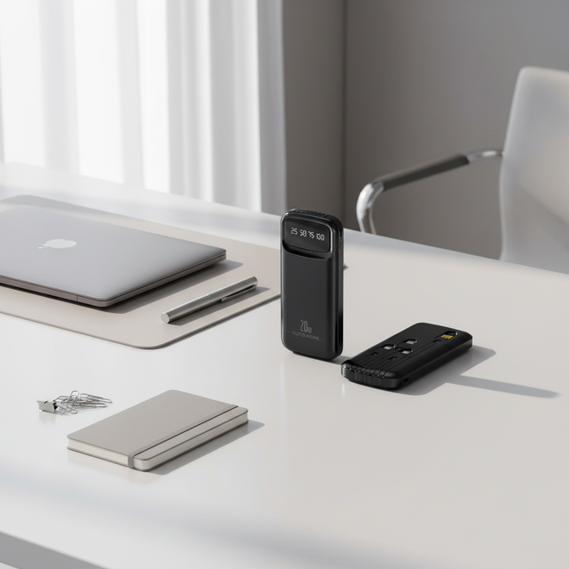Custom logo Fast Charge High Capacity 10000mah With Digital Display Battery Portable Powerbank Built in Cable Power Bank