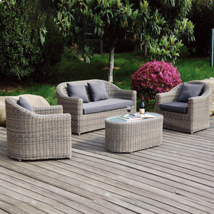 Modern <b>Outdoor</b> <b>Rattan</b> Chair Set Sunproof Rainproof Waterproof Leisure Furniture Woven <b>Rattan</b> Art for Terrace - Product Image 1