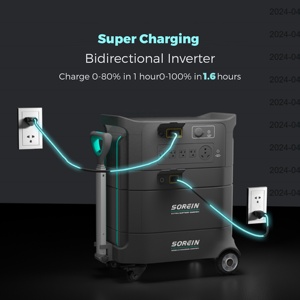 Station d'alimentation portable 4Kw 4000W 4Kwh, batterie LiFePO4 3.6Kwh, solaire extérieur - Product Image 3