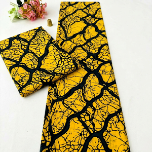 Tela de Algodón Ankara de Lujo, Estampado Africano, Textil Impermeable Anti-UV de Peso Medio, Personalizable para Bolsas Deportivas y Toldos - Product Image 1