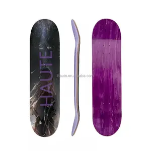 maplecan customize color blank skateboard deck Wood Double Rocker Deck Skate Board Four Wheels Longboard Skateboard 60*15cm Deck