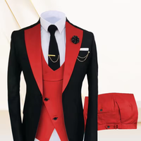 Costume 3 pièces élégant et décontracté pour homme, coupe ajustée, blazer et veste de smoking pour gentleman, collection 2026