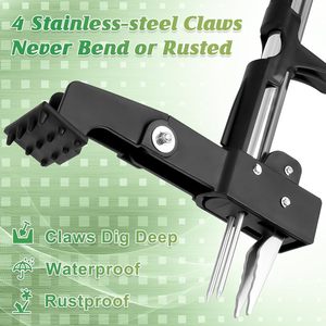 Xách tay thép không gỉ vườn bồ công anh weeder weeding Claw cỏ kéo công cụ rễ <span class=keywords><strong>Killer</strong></span> - Product Image 2